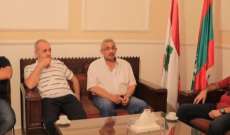 أسامة سعد يستقبل وفداً من تجار صيدا في إطار تعزيز الانتفاضة الشعبية