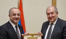 بو صعب التقى رئيس أرمينيا ورئيس حكومتها وبحث التعاون في مجال رصد الطائرات المسيرة
