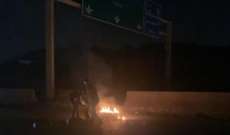 التحكم المروري: قطع السير على اوتوستراد البالما في طرابلس بالاتجاهين