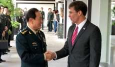 وزير الدفاع الصيني حث أميركا على "الكف عن استعراض العضلات" ببحر الصين الجنوبي