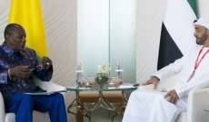 رئيس غينيا وولي عهد أبوظبي بحثا بعلاقات الصداقة والتعاون وسبل تطويرها