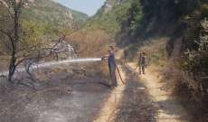 إنقاذ وادي حربا من كارثة بيئية نتيجة حريق هائل