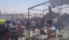 احتراق مخيم للنازحين الإيزيديين في إقليم كردستان العراق