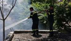 الدفاع المدني: إخماد حريق أعشاب وأشجار في رياق