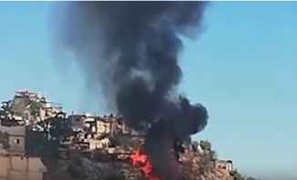 النشرة: اندلاع حريق ضخم في منطقة بياقوت بالمتن