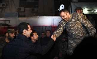 الاسد من حي جوبر ليلة رأس السنة: أكبر أمل هو بانتصار قواتنا المسلحة على الارهاب