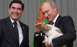 رئيس تركمانستان أهدى بوتين جروا من فصيلة 