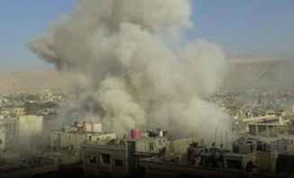 النشرة:سقوط أكثر من عشر قذائف صاروخية على أحياء دمشق وإصابة عدد من الموطنين