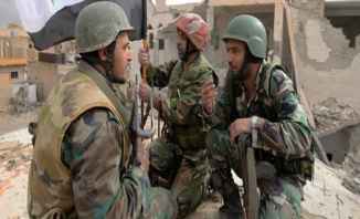  النشرة: الجيش السوري واصل عملياته على محور حزة بعمق الغوطة الشرقية   