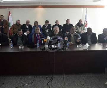 اجتماع لاتحادات ونقابات قطاع النقل البري في لبنان