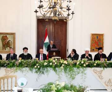 حفل الإفطار الذي أقامه الرئيس عون في قصر بعبدا