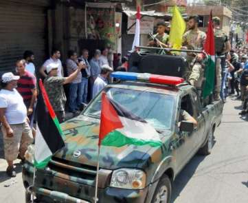 تحركات الفلسطينيين في صيدا رفضا لقرارات وزارة العمل