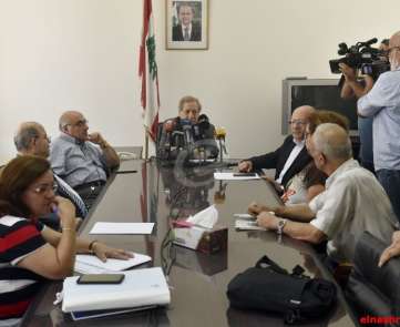مؤتمر صحافي لرئيس المجلس الوطني للإعلام عبد الهادي محفوظ