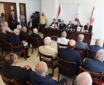 مؤتمر صحافي لرابطة قدماء القوى المسلحة اللبنانية بعنوان العسكريون المتقاعدون ومشروع قانون موازنة 2019