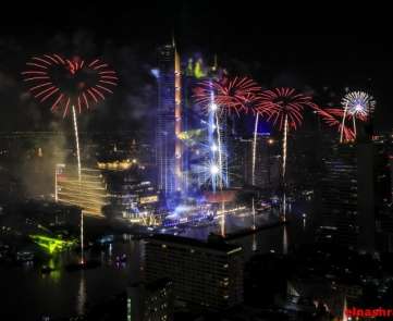 احتفالات رأس السنة في العاصمة التايلاندية بانكوك