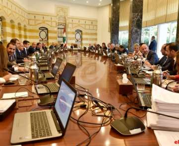 جلسة مجلس الوزراء في قصر بعبدا