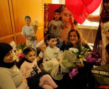 غسان حاصباني يستقبل أطفال لبنان الذين احرزوا المراكز الاولى في المسابقة الدولية للحساب الذهھني الفوري  