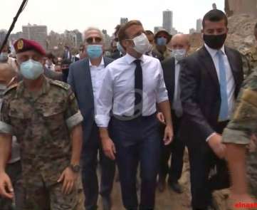زيارة الرئيس الفرنسي إيمانويل ماكرون الى بيروت 