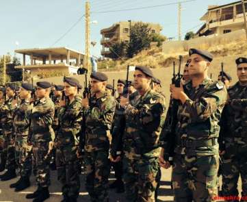 تشييع شهيد في الجيش اللبناني 