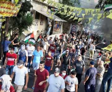 تحركات احتجاجية في مخيم عين الحلوةn