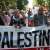آلاف شاركوا في تظاهرة في مدريد للمطالبة بوقف إطلاق النار في غزة وقطع العلاقات بين إسبانيا وإسرائيل