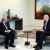 الرئيس عون يلتقي رئيس الحكومة نجيب ميقاتي قبيل جلسة مجلس الوزراء في قصر بعبدا