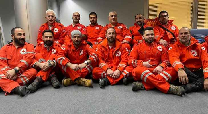 الصليب الأحمر: فريق من كوادرنا المختصين في عمليات البحث والانقاذ سافر الى تركيا نظرا للحاجة