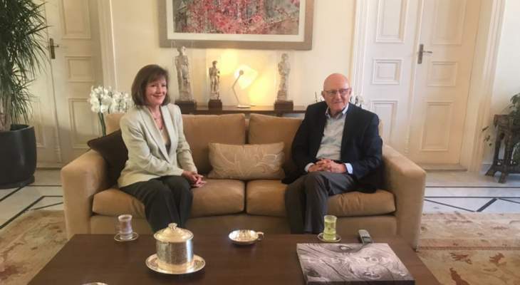 سلام بحث مع السفيرة الاميركية تطورات الاوضاع في لبنان والمنطقة