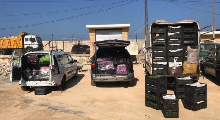 ضبط 3 شاحنات مهربة عند مداخل صيدا من الحدود السورية  