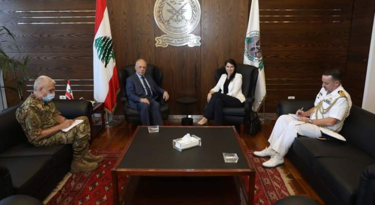 وزير الدفاع أكد ايلاء الاهمية الكبرى لتأمين الدعم اللازم للجيش اللبناني