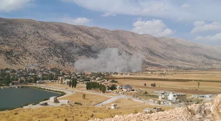 النشرة: الطيران الحربي الاسرائيلي نفذ غارة استهدفت بلدة اليمونة