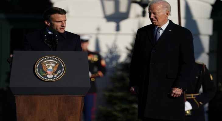 ماكرون: فرنسا والولايات المتحدة لن تجبرا أوكرانيا على التفاوض