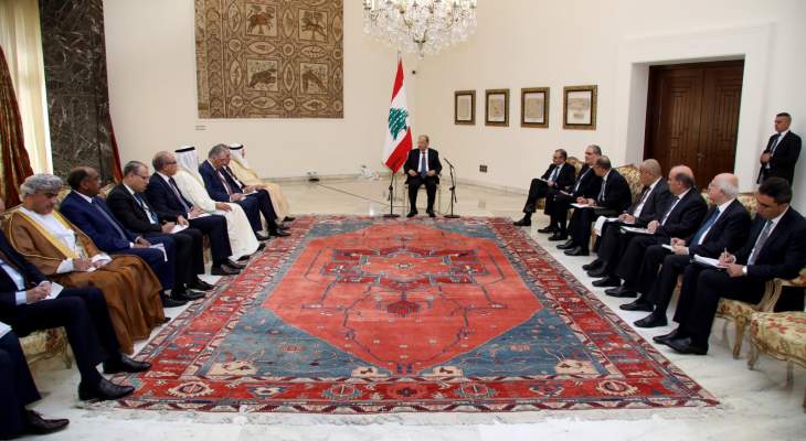الرئيس عون طالب بمساعدة الدول العربية للنهوض بالاقتصاد اللبناني مجددا
