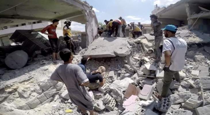 المرصد السوري: مقتل 15 مدنيا بغارات للنظام على إدلب في شمال غرب سوريا