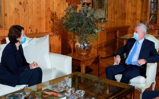 رئيس تيار المردة عرض مع السفيرة الفرنسية للأوضاع العامة والعلاقات الثنائية