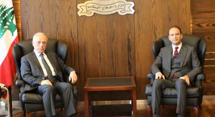 محافظ بعلبك الهرمل التقى وزير الدفاع وتطرق إلى ظاهرة التعديات على الشبكة الكهربائية