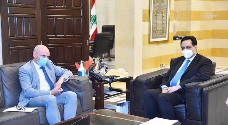 دياب بحث مع سفير المانيا المساعدات التي تقدمها للمدارس الرسمية في لبنان