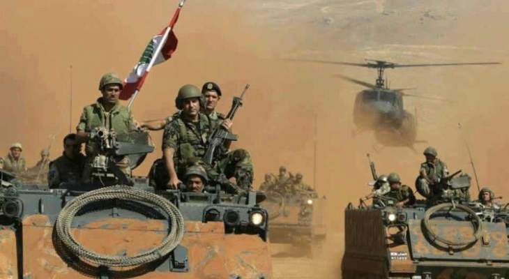 الجيش اللبناني يقصف ارهابيي داعش في مرتفعات رأس بعلبك شرقي لبنان