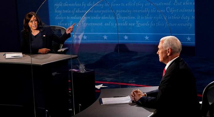 مناظرة بين المرشحين لمنصب نائب الرئيس الأميركي مايك بنس وكامالا هاريس