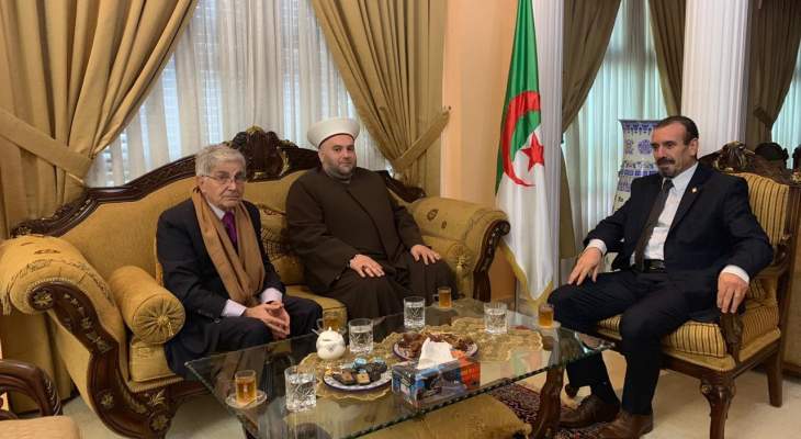 الشيخ جبري التقى السفير الجزائري: لتوحيد جهود الأمة لمواجهة التحديات
