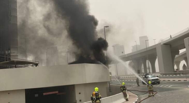 الدفاع المدني يعمل على اخماد حريق اندلع في المدينة الصناعية في زوق مصبح