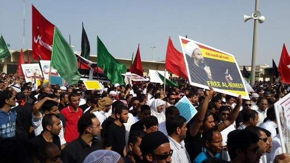 تظاهرة في القطيف في السعودية للمطالبة بالافراج عن الشيخ نمر النمر