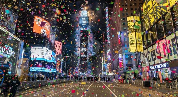 سلطات مدينة نيويورك الأميركية اغلقت ساحة تايمز سكوير أمام المحتفلين برأس السنة