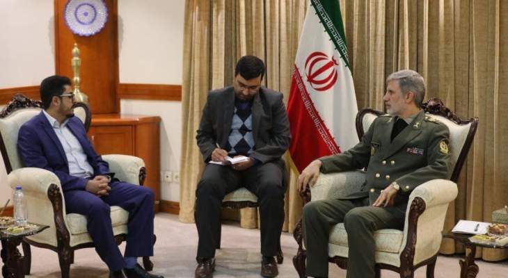 وزير الدفاع الإيراني: لا حل عسكريا لقضية اليمن وصمود شعبه أحبط مزاعم حكام الرياض