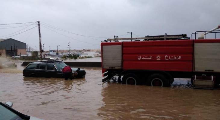 إرتفاع منسوب مجاري المياه السطحية وتشكل سيول في قرى عكار جراء الأمطار الغزيرة