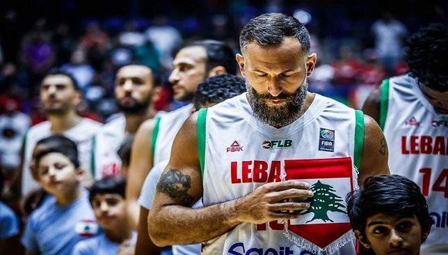 انتهاء الربع الثاني من مباراة لبنان ونيوزيلندا بتاخر لبنان بنتيجة 42-40 
