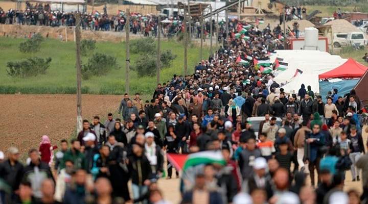الصحة في غزة: 58 إصابة إثر اعتداء الجيش الاسرائيلي على المشاركين في مسيرات العودة