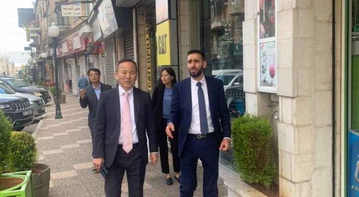 السفير الكوري الجنوبي زار أسواق زحلة والتقى رئيس جمعية تجارها ودعا مواطنيه لزيارتها