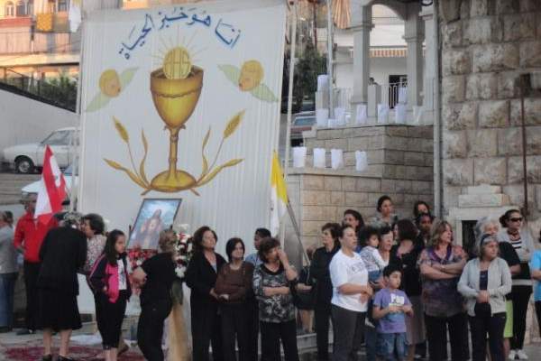 مواكب دينية وقداديس بمشاركة لحام احتفالا بعيد خميس الجسد في مدينة زحلة