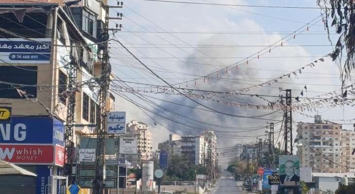 النشرة: غارتان إسرائيليتان على بلدة الحوش في قضاء صور جنوبي لبنان